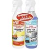 Odstraňovač plesne HG 500 ml + Čistič skla a zrkadiel HG 500ml