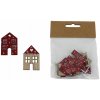 Dekorácia domček, 9 ks D7280