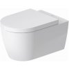 Duravit ME by Starck - Závesné WC s doskou SoftClose, Rimless, HygieneGlaze, biela 45790920A1