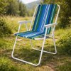 Skladacia turistická stolička Bergamo (Ľahká kempingová stolička pre rybárov, turistov a outdoor oddych)