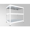 Biedrax Regál 35 x 90 x 90 cm 3 police biely