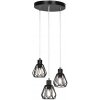 Tempo Kondela Visiaca lampa, čierna/kov, OKIRA TYP 1