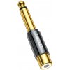 Ugreen 6,35 mm jack adaptér (samec) na RCA (samica) - Zlatá HR15127