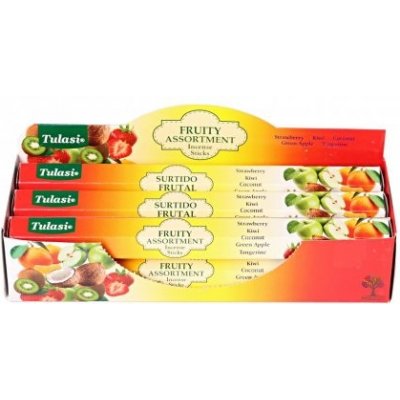 Tulasi Fruity Assortment indické vonné tyčinky 20 ks