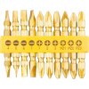 Sada bitov Strend Pro YF40020, 10 dielna, L-65 mm, CrV, GoldenFish