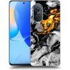 Picasee silikónový čierny obal pre Huawei Nova 9 SE - Black Gold 2
