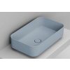 Ceramica Dolomite Noemi umývadlo 64x38.5 cm obdĺžnik pultové umývadlo modrá matná D311271