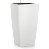 Kvetináč Lechuza Cubico trend 22/41 biela komplet set