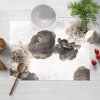 Biante Dekoračné prestieranie na stôl PM-016 Veľké hnedé kvety 30x40 cm