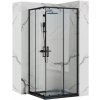 Sprchovací kút Rea Punto 90x90 čierny