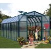 Plastový skleník Rion Prestige 410, polykarbonát, zelený 639x267 cm