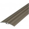 Oblý prechodový profil AL CEZAR - 47 x 5 x 930 mm - Samolepiaco-narážací - LW475w1 - Elox šampaň - 9350309
