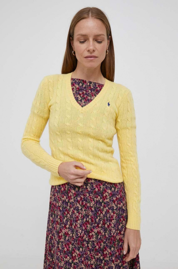 Polo Ralph Lauren Vlnený sveter dámsky, žltá od 259,9 € - Heureka.sk