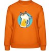 AWDis Sweat Mikina - Motív - Pivo so smrtkou - Orange Crush - XL - Dámske