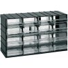 ARTPLAST Organizér 612T 382 x P 148 x H 230 mm s 16 priehľadnými zásuvkami