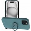 OEM Puzdro SILICONE RING pre IPHONE 15 zelené