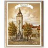 Obraz Trnava veža r.1947, VBart PREVEDENIE: MAGNETKA, ROZMER v cm/TYP OKRAJA: okraj biely+stuha s názvom