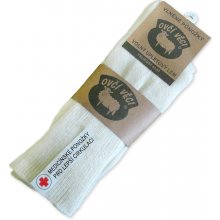 OVČÍ VĚCI ponožky z ovčí vlny Medicínské 425 g sada 2 ks bílé