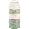 Beaba Súprava téglikov na sušené mlieko/desiatu Cotton White/Sage Green