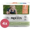 4x MOLTEX Pure&Nature Plienky jednorazové 3 Midi (4-9 kg) 33 ks - ECONOMY PACK