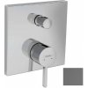 Hansgrohe Finoris - Batéria pod omietku, na 2 spotrebiče, kefovaný čierny chróm - 76415340