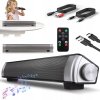 MINI SOUNDBAR BLUETOOTH AUX RCA TF KARTA DIAĽKOVÉ OVLÁDANIE PRE DOMÁCNOSŤ KÚPEĽŇU KARAOKE