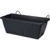 ProGarden Kvetináč plast čierny 37,9 x 19 x 14 cm