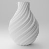 Váza Pillow Gold Farba produktu: Biela, Výška vázy: XXL-320mm