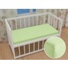 Detské froté napínacie prestieradlo do postieľky FR-018 Pastelovo zelené 60 x 120 x 10 cm - do postieľky
