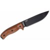 ESEE Knives ESEE-6P-TG Gunsmoke Plain Edge, Black Sheath, Clip Plate Nôž ESEE 6 6PB-011 1095, Canvas Micarta 3D Handle, Black Sheath