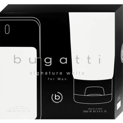 Bugatti Signature White Men EDT 100 ml + sprchový gél 200 ml darčeková sada