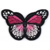 Nažehlovačka motýľ - ružová malinová (10 ks)