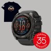 Garmin Fenix 8 AMOLED 51mm Sapphire Carbon Gray Titanium/Black 010-02905-21 + Garmin TRIČKO