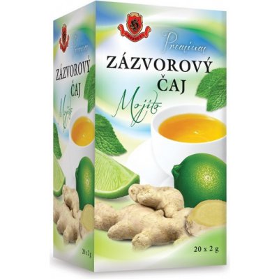 HERBEX Premium ZÁZVOROVÝ ČAJ Mojito bylinný čaj 20x2 g