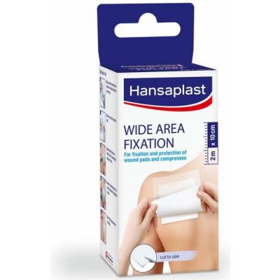 Hansaplast náplasť fixačná z bieleho netkaného textilu 1 m x 10 cm