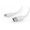 Gembird CCP-USB3-AMCM-6-W USB 3.0, AM na typ C (AM/CM), 1,8m, bílý