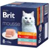 Brit Premium by Nature Cat Mousse MIX PACK 8 x 85 g