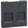 Kryt zásuvky dát. 2xRJ45 krytka antracit Merten SysM (Schneider)