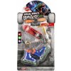 Sada skateboard, waveboard, korčule, kolobežka prstová plast mix druhov na karte 16x30cm