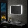 Kúpeľňové nástenné zrkadlo s LED osvetlením 100 × 60 cm