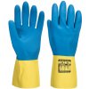 Dvojito máčané latexové rukavice Yellow/Blue Portwest A801