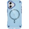 AppleKing odolný transparentný kryt s MagSafe pre iPhone 17 - modrý - možnosť vrátiť tovar ZADARMO do 30tich dní