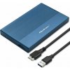 Qoltec Bydlení | SSD HDD 2,5 Drive Bay | SATA | USB 3.0 | Super Speed 5 Gb/s | 2 TB | Modrá