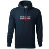 Cycling ekg - Mikina pánska Cape s kapucňou - 2XL ( Tmavomodrá (veľmi tmavá - skoro čierna) )