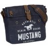 Pánska pracovná taška na notebook A3 cez rameno - Mustang Houston Shoulderbag - tmavo modrá 45.108302