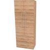 Mereo, Mereo Bino, kúpeľňová skrinka vysoká 163 cm, dvojitá, Multidecor, Dub Riviera mountain, MER-CN699DMON