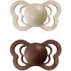 BIBS Couture anatomické cumlíky z prírodného kaučuku 2ks - veľkosť 1,Vanilla / Mocha