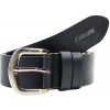 Čierny pánsky kožený opasok, 130 cm