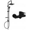 MEXEN/S - Sven sprchový stĺp vrátane sprchovej batérie Pecos, čierna 72740262-70