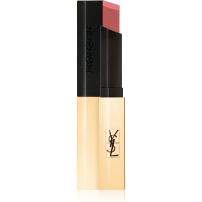 Yves Saint Laurent Rouge Pur Couture The Slim tenký zmatňujúci rúž s koženým efektom 24 Rare Rose 2,2 g